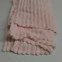 Bedsure GentleSoft Pink Throw Blanket for Couch - Cozy Soft Blankets for Women, Cute Small Fleece Throws for Girls, Pink Decor Gifts for Home Room Office, Crystal Pink, 50x60 Inches