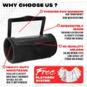 1NMORE 5v5, 7v7 Football Wristbands with Playbook System, Quarterback Wrist Coach for Youth, Flag Football Wrist Bands with Plays Stickers & PVC Cards (M)