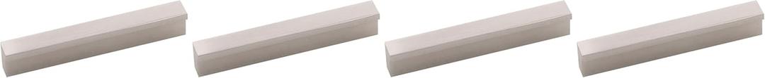 2 x Hickory Hardware 1 Pack Solid Core Kitchen Cabinet Pulls, Luxury Cabinet Handles, Hardware for Doors & Dresser Drawers, 3 Inch Hole Center, Toasted Nickel, Streamline Collection