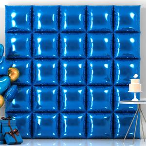 25PCS Dark Blue Square Foil Balloon Wall Backdrop Double Sided Dark Blue Square Sided Balloon Tunnel Kit for Birthday Graduation Party Wedding Anniversary and Baby Shower Decoration