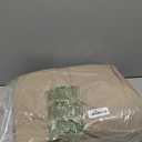 MooMee Bedding Duvet Cover Set 100% Washed Cotton Linen Like Textured Breathable Durable Soft Comfy (Solid Light Camel, Oversized King Plus 128"x120")