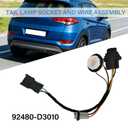 92480-D3010 Tail Lamp Socket and Wire Assembly, Replacement for Hyundai Tucson 2016 2017 2018