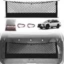 Muslogy Envelope Style Trunk Cargo Net Compatible with 2015-2024 2025 Outback Accessories Custom Fit Trunk Organizer Upgraded Storage Luggage Net with Metal Hooks