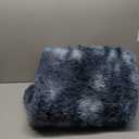 Plush Area Rugs 5x7 for Bedroom Living Room, Fluffy Shag Rug Modern Soft High Pile Floor Carpet Non-Slip for Dorm Nursery Kids Room Home Decor, Tie-Dye Blue Grey