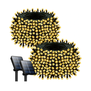 2 Pack 200LED Solar Christmas Lights Outdoor, 72FT Solar String Lights with 8 Lighting Modes, IP65 Waterproof Solar Lights Outdoor for Xmas Garden Party Tree Decor, Warm White