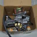 KIPA Carburetor For Yamaha RHINO 660 YFM660 YXR660FA YXR660FSE YXR660FH YXR660 Hunter UTV ATV 2004 2005 2006 2007 Replace OEM part number 5KM-14901-00-00 2Pcs New Main jets & 2Pcs Fuel Filters