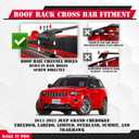 KitsPro 260lb Roof Rack Cross Bars for 2011-2021 Jeep Grand Cherokee (ONLY FIT Factory Grooved Side Rails), Matte Black Heavy Duty Aluminum Cargo Crossbar