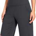 Blouty Women's 9" Bermuda Long Shorts Knee Length with Pockets High Waisted Shorts for Women Lounge Walking Athletic (M)