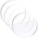 Zonon 4 Pcs 12 Inch Round Clear Acrylic Sheets, Acrylic Cake Disc 1/16" Thick Transparent Circle Disc for Table Top Protector, Cake Board, DIY Crafts, Photo Backdrop, Picture Frame, Painting