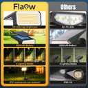 Solar Spot Lights Outdoor, [10 pack/118 LED] 4 Modes Auto On/Off Solar Landscape Spotlights, Ip67 Waterproof Solor Powered Pathway Lights for Outside Yard Garden Walkway Tree Patio (Warm White)