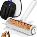 Pet Hair Removal Set, Roller Pet Hair Remover, Pet Hair Removal Glove for Dogs & Cats, Pet Fur Remover for Clothing, Couch, Carpet, Car Seat, Pet Hair Removal Tool -F White