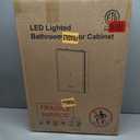 16x24 Inch Medicine Cabinet with Lights, Lighted Medicine Cabinet with Mirror, AL Alloy Frame, Hardwired, Recessed or Wall Mount, 3 Light Colors/Dimmable/Defog,2 Outlets&USBs, 2 Shelves