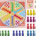 20 Inches Ludo Board Game,2-6 Players Ludo Game for Adults,Ludo & Parcheesi Board Games Suitable for Family Gathering & Party Night (Ludo Instruction Included)