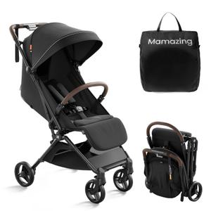 Mamazing Ultra Air Lightweight Baby Travel Stroller with Carbon Fiber Frame Compact & Airplane-Friendly, One-Handed Fold, 11.6 lbs, UPF50+ Canopy, Under-Seat Basket, Perfect for Toddler Travel, Jet