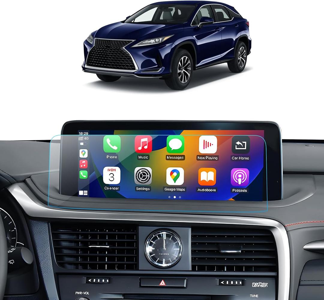 Car Screen Protector for 2020 2021 2022 Lexsu RX 350 450 Accessories Navigation Touchscreen Protector Film Tempered Glass HD Clear Anti-Glare 12.3''