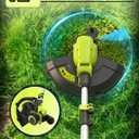 Saker Cordless Weed Wacker,3-in-1 Weed Cutter with Auto Line Feed, 12-in Cordless Lawn Mower Grass Trimmer&Edger Lawn&Mower Tool with 2 Batteries for Yard, Garden,Wireless Weed Eater with 2 Lines, 2 Spool Lines Included