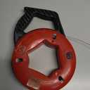 Gardner Bender FTS-125R Fish Tape, Plated Carbon Steel, UpperHand with Rubber Grip, 125 ft. , Red