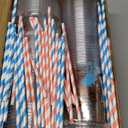 Jingmore 50 Set Gender Reveal Decorations Pink and Blue Cups with Lid and Straw Disposable Gender Reveal Party Favors for Guest Baby Shower(Boots or Bows)