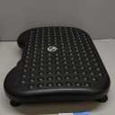 HUANUO Adjustable Desk Footrest, Foot Rest for Under Desk at Work with Massage, Adjustable Foot Stool with 3 Height Position & 30 Degree Tilt Angle Adjustment for Home, Office (Black)