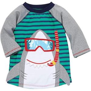 Mud Pie Boys' Shark Rashguard (4-5T)