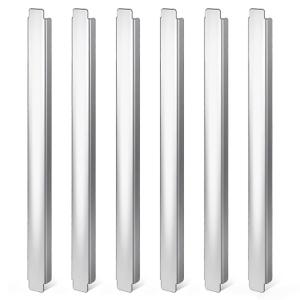 6 Pcs 12 Inch Stainless Steel Adaptor Bar, Long Food Service Divider, Metal Table Adapter Bar for Hotel Catering Restaurant Kitchen Commercial Food Service Accessories