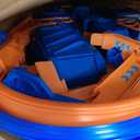 Hot Wheels Track Set with 1:64 Scale Toy Car, 4 Intersections for Crashing, Powered by a Motorized Booster, Criss-Cross Crash Track, Medium