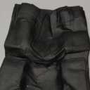 Windyun 100 Pcs Reusable Tote Bag Bulk 8 x 4 x 10 Inch Non Woven Shopping Bag with Handle Christmas Reusable Grocery Gift Tote (Black)