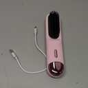 2Pcs Numoya GoBrush Pro 2025 Hair Straightener Brush for Short Hair, Portable Travel Straightener, 4 Temps Fast Heating MCH Ceramic, Smooth Frizz Styling Tool (1pcs)