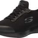 Skechers Women's Squad Sr Food Service Shoe (9, Black)
