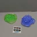 Silicone Stretch Lids for Food Storage in Fridge, 12 Pack Silicone Lids, Reusable Food Grade Silicone Bowl Covers for Cups, Bowls and Dish, 6 Sizes Round and Rectangle Shape (Blue+Green)