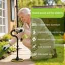 Standing Aid for Seniors Stand Assist Aid Devices & Supports for Elderly Help Get Up from Floor Standing Mobility Aid Tool Rising Indoors Garden Housework Bedroom Bathroom Bedside Matte Black