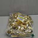 144 Pack Gold Premium Plastic Cutlery Disposable Silverware Set - 48 Forks, 48 Knives, 48 Spoons - For Catering, Parties, Dinners, Weddings, and Everyday Use, Plastic box packaging