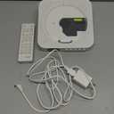 CD Player Portable Bluetooth 5.1 Desktop CD Player with HiFi Sound Speakers, Remote Control, Dust Cover, LED Display, Boombox FM Radio, USB/AUX for Home, Kids (White)