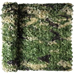 Camo Netting, Camouflage Netting, Hunting Blind Camo Net, Army Party Decorations, Sunshade Fence Nets, Lightweight, Bulk Roll, Mesh, Great for Camping, Shooting, Photograph, Car Cover, Outdoor (4.9ftx6.5ft, 5 Color Woodland)