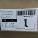 GENSHUO Knee High Boots Women Pointed Toe 2.3 Inches Kitten Heel Tall Boots Classic Fashionable Long Boots with Side Zipper (Black)