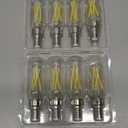 Mlambert 8 Pack Dimmable T6 LED Bulbs,4W Equal 40W e12 Candelabra Bulb 5000K,Clear 4W E12 Edison Light Bulb for Chandelier 