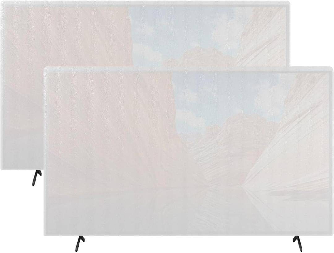 2 Pack Foam Flat Screen TV Cover for Moving Fits Up to 65''W x 36''H TV Display Screen Protector for Protection During House Moving, Storing, Painting or Home Renovation Packing Cushioning Supplies