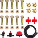 52100100 5/16" Shear Pins and Nuts for Snow Blower 6 Sets Shear Bolt Replacement kit for 52100100 521001 00659100