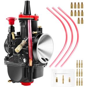 Pwk 24mm Carburetor,24mm Motorcycle Carburetor with Jet kit for 50cc-110cc Dirt Bike,GY6 150cc scooter/212cc predator/kx100 Motocross Motorcycle Scooter