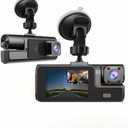 Dash Cam Front and Inside, Front Camera 1080P Inside Camera 720P Recording Car DVR Cam with 170° Wide Angle, Night Vision,24H Parking Monitor, Loop Recording, G-Sensor, Without SD Card