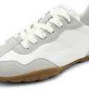 UBFEN Women's Retro Fashion Sneakers All-Day Minimalist Comfortable Walking Tennis Shoes Lightweight Zero Drop Barefoot Style