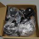 3 Inch Stem Caster Wheels 1600Lbs, Threaded Stem Casters Set of 4 Heavy Duty, 1/2"-13 x 1 (Screw Diameter 1/2", Stem Length 1"), Safety Dual Locking Industrial Castors, Wheels for Cart, Furniture