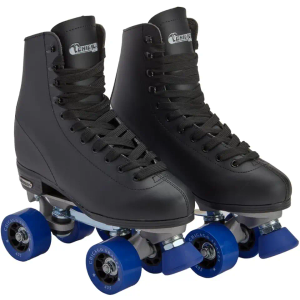Chicago Skates Classic Quad Roller Skates for Women & Men – Durable & Top Performance, Adjustable High-Top Boots for Safe Indoor/Outdoor Roller Derby–60mm PU Wheels & Semi-Precision Bearings Size 4