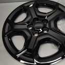 17 Inch Gloss Black ABS Hubcaps for 20132025 Ford Escape S Base, Fits 17-inch OEM Steel Wheels CJ5Z-1015-A & LJ6Z-1015-A, OEM Replacement GJ5Z-1130-A, Bolt-on Wheel Covers, 4-Pack