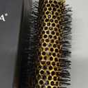 Small Round Hair Brush for Short Hair, Aluminum Roller Brush for Blow Drying, Salon Hairbrushes for Women Curly and Straight Hair - 1.3 Inch Barrel, 1.9 Inch with Bristles