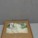 Ling's moment Fake Flowers Box, Faux Artificial Greenery Stems Foam Roses Dahlia Silk Peony Fabic Flower for Centerpieces Bouquet Wedding Vase Floral Arrangement Decoration, Ivory & Sage, Grand Combo