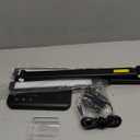 Woputne LED Desk Lamp, Dual Heads, Height Adjustable, USB Charging Port, 5 Light Modes & Dimmable Brightness, Bedside Lamp for Reading, Craft, Work, Study (Black, 15W)