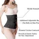 Postpartum Girdle C-Section Recovery Belt Back Support Belly Wrap Belly Band Shapewear (Postpartum Waist 27"-33",M)
