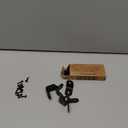 20 Pcs L Bracket Corner Brace 0.83" x 0.83" Metal Corner Bracket 90 Degree Right Angle for Shelves Chair Tables Cabinet Wood Furniture whih 80 Pcs Screws, Black