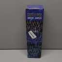 Christmas Lights Outdoor,24 Tubes 864 LED Meteor Shower Lights 12Inch, Waterproof Icicle Light Outdoor Christmas Decorations for Xmas Tree Yard Party, UL Plug, White (Multicolor)